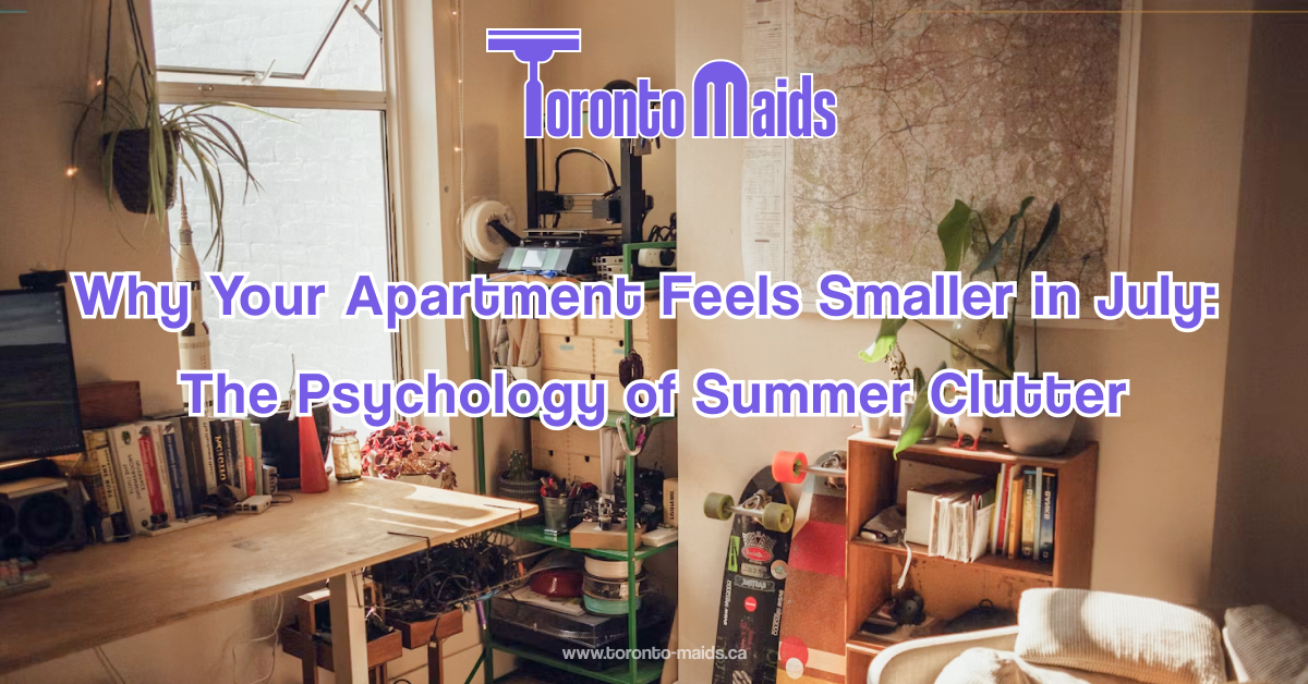 Article cover for Why Your Apartment Feels Smaller in July: The Psychology of Summer Clutter
